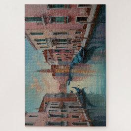 Puzzle Escena del canal de Venecia