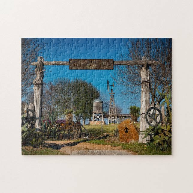 Puzzle Escena del Rancho de Texas. (Horizontal)