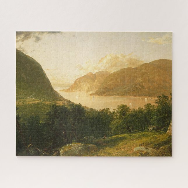 Puzzle Escena del río Hudson por John Frederick Kensett (Horizontal)