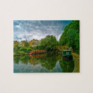 Puzzle Escena del río tranquilo Londres.