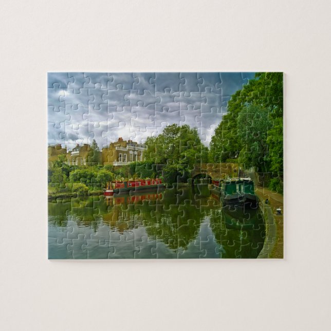 Puzzle Escena del río tranquilo Londres. (Horizontal)