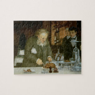 Puzzle Escena en el restaurante d'Argent del viaje del La