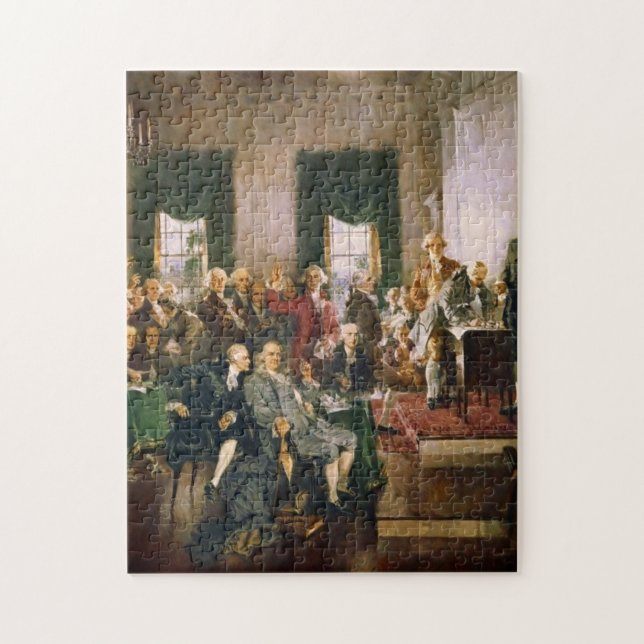 Puzzle Escena en la firma de la Constitución (Vertical)