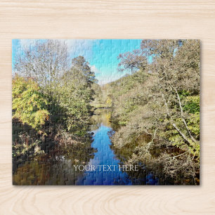 Puzzle Escena fluvial personalizada con foto y texto