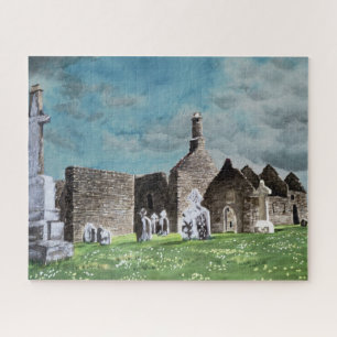 Puzzle Escena histórica del cementerio celta de Clonmacno