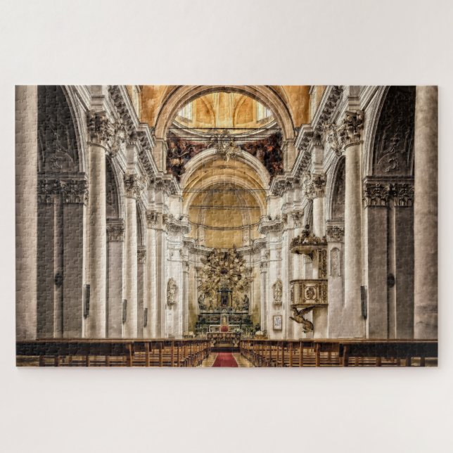 Puzzle Escena interna de hermosa catedral (Horizontal)