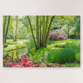 Puzzle Escena natural del parque Keukenhof, Países Bajos