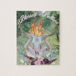 Puzzle Escena ritual del incendio de Beltane Sabbat en Wi