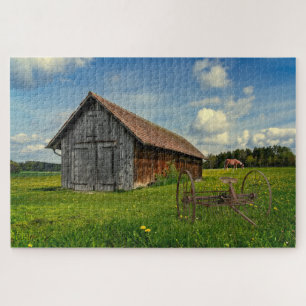 Puzzle Escena rural con matiz