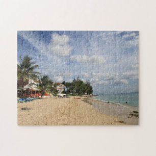 Puzzle Escena soleada de la playa de Barbados.