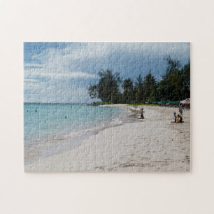 Puzzle Escena soleada de la playa de Barbados.