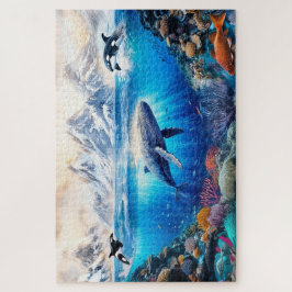 Puzzle Escena submarina en acuarela