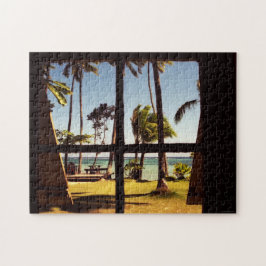 Puzzle Escena tropical de la playa de Fiji 11x14 252pc jp