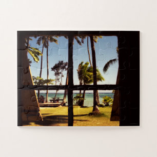 Puzzle Escena tropical de la playa de Fiji 11x14 30pc jpc
