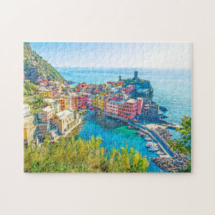 Puzzle Escenario de Italia terre liguria verano
