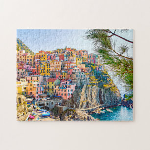 Puzzle Escenario de Italia terre liguria verano
