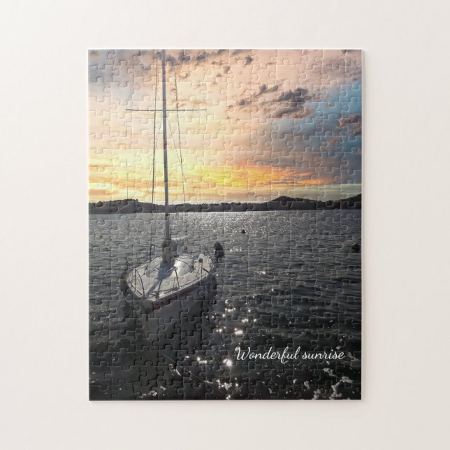 Puzzle Escenario Maravilloso Sunrise Textos Personalizado (Vertical)