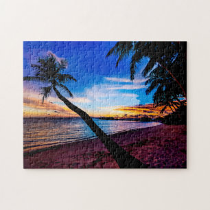 Puzzle Escenario tropical de playa
