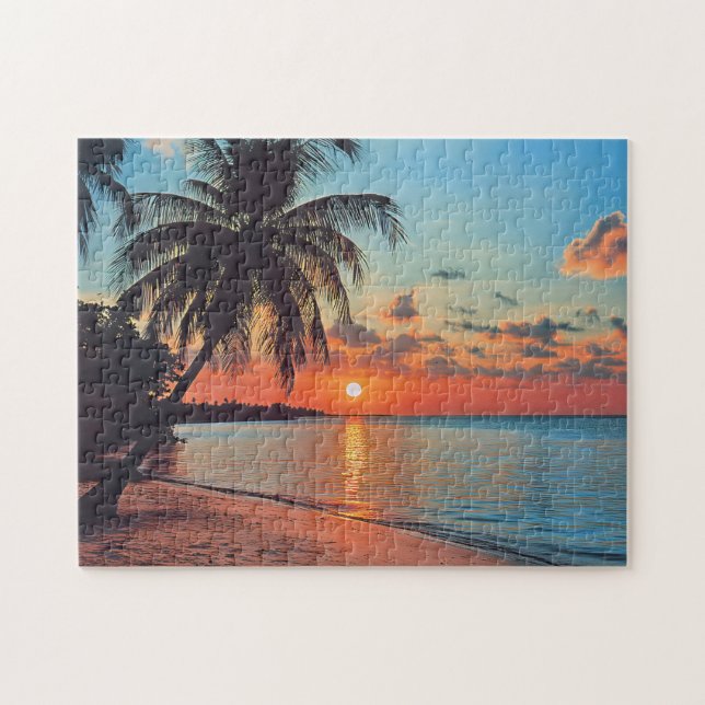Puzzle Escenario Tropical Sunset Beach (Horizontal)