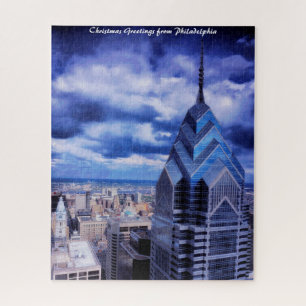 Puzzle Escenas callejeras de Filadelfia. Felicitaciones d