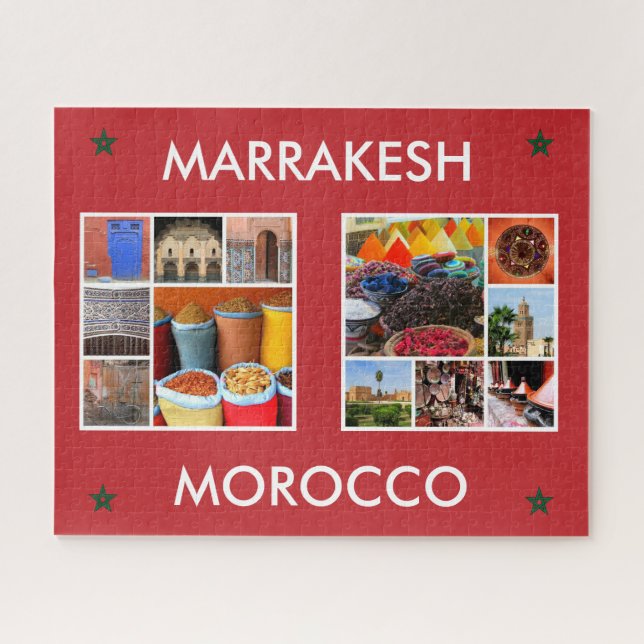 Puzzle escenas de marrakesh morocco (Horizontal)