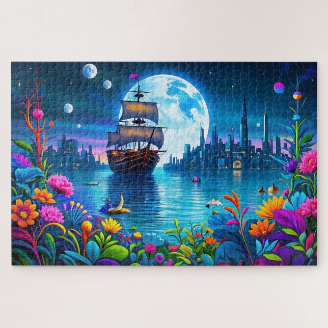 Puzzle Escenas fantásticas en colores vivos (Horizontal)