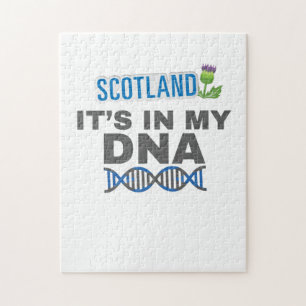 Puzzle Escocia está en mi ADN Regalo de herencia escocesa