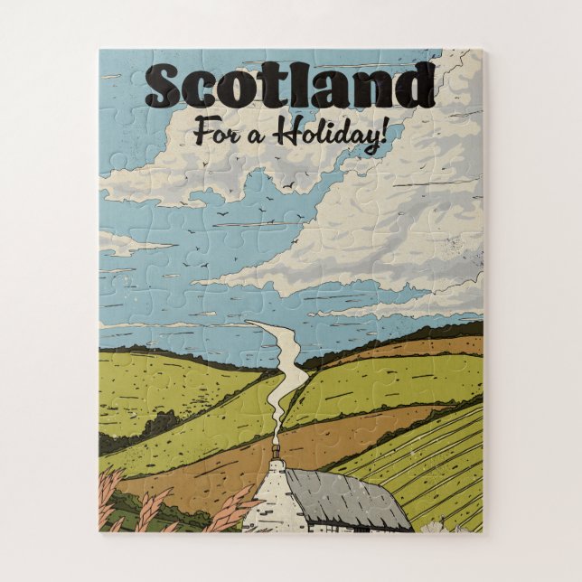 Puzzle Escocia para unas vacaciones! (Vertical)