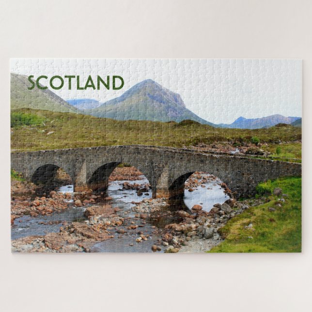 Puzzle Escocia: Puente Sligachan, Isla de Skye (Horizontal)