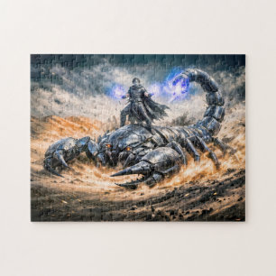 Puzzle Escorpio Zodiaco con Guerrero y S Mecánico Gigante