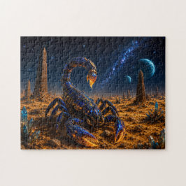 Puzzle Escorpión Cósmico — Guardián del Planeta Alienígen