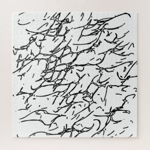 Puzzle Escratches en blanco y negro - 1