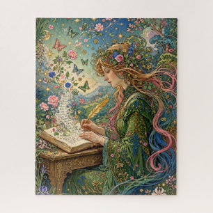Puzzle Escribiendo el Mundo Art Nouveau