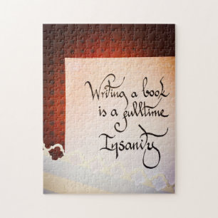 Puzzle Escribir un libro es una locura a tiempo completo