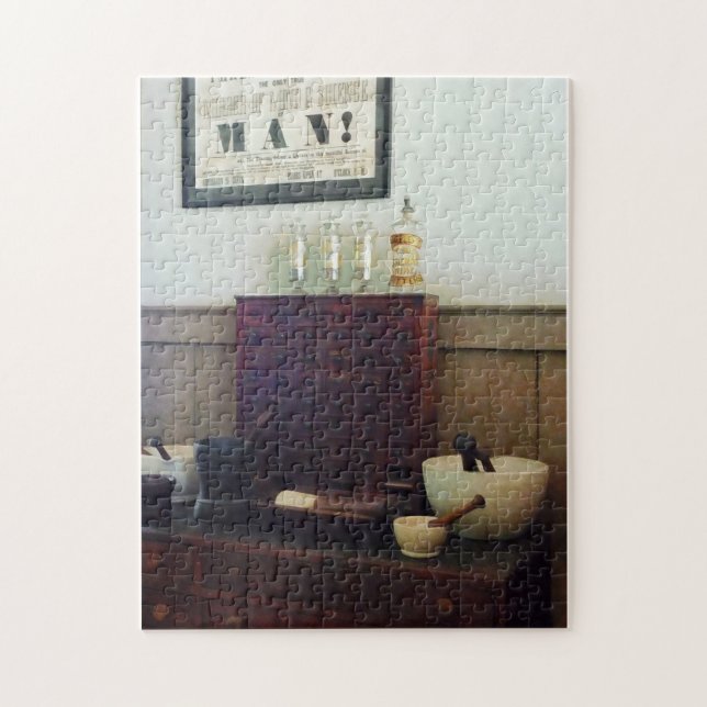 Puzzle Escritorio con Mortero y Pestles (Vertical)