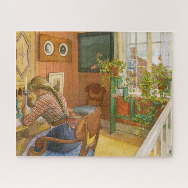 Puzzle Escritura de cartas por Carl Larsson (Horizontal)