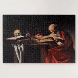 Puzzle Escritura de Saint Jerome (1605-1606) por Caravagg
