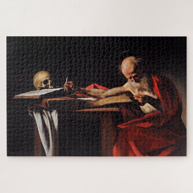 Puzzle Escritura de Saint Jerome (por Caravaggio) (Horizontal)
