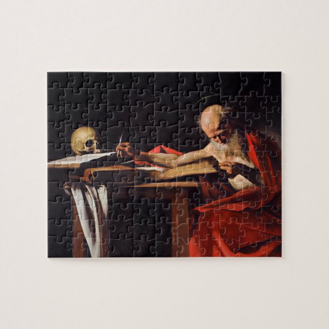 Puzzle Escritura de Saint Jerome por Michelangelo Caravag (Horizontal)