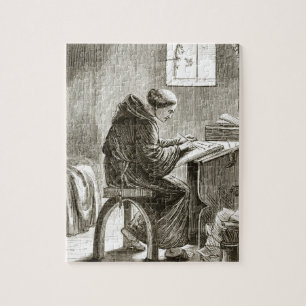 Puzzle Escritura del St. Vincent en su célula en Ferins,