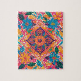 Puzzle Escrúpulos únicos de flores orientales