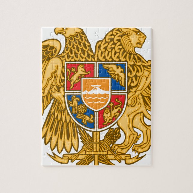 Puzzle Escudo de armas de Armenia - emblema armenio (Vertical)
