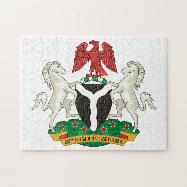 Puzzle Escudo de armas de Nigeria (Horizontal)