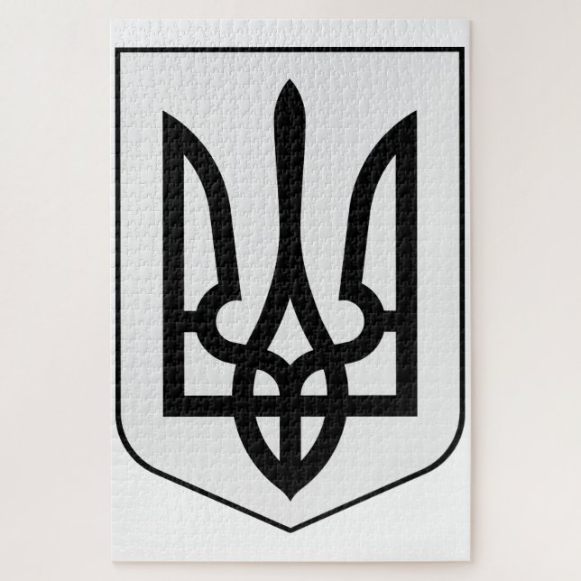 Puzzle Escudo de armas de Ucrania (Vertical)