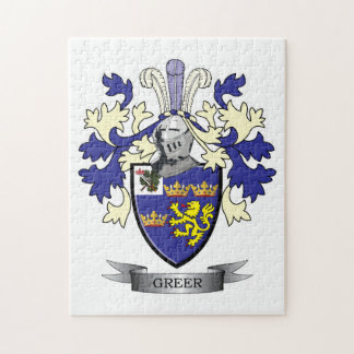 Puzzle Escudo de armas del escudo de la familia de Greer