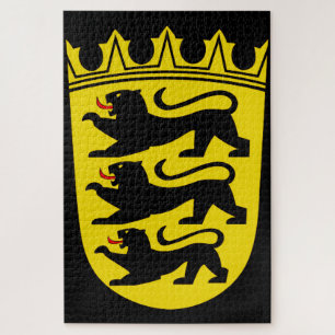 Puzzle Escudo de armas del estado alemán Baden-Wurttember