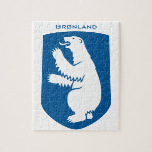 Puzzle Escudo de Armas Real Danés Antiguo de Groenlandia
