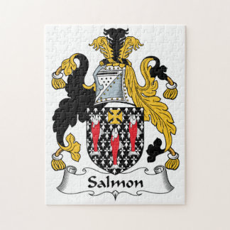 Puzzle Escudo de color salmón de la familia