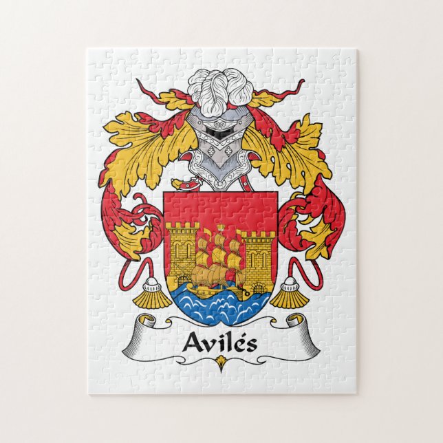 Puzzle Escudo de la familia de Avilés (Vertical)