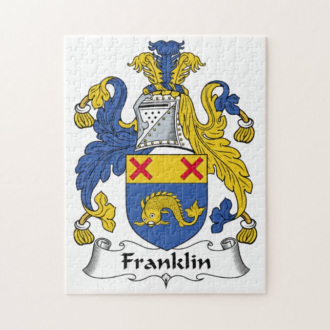 Puzzle Escudo de la familia de Franklin (Vertical)